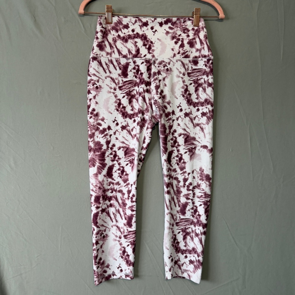 RBX Active Womens High Waist Squat Proof Crop Leggings M Yoga Ultra Soft Tie Dye